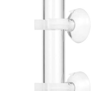 Shrimp , Acrylic Assembled Shrimp Feeder Tube Tray Integrated Feeder Kit for Fish Tank Aquarium Shrimp, , 22x2x2cm