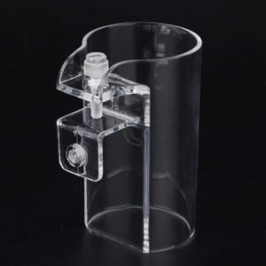 Aquarium Fish Feeder, Transparent Acrylic Floating Food Circle Feeding Station