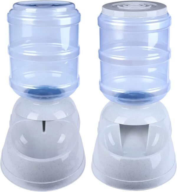 Automatic Pet Feeder and Water Dispenser Gravity Feeder and Waterer Set, 3 Gallon/11L Water Large Capacity,12 Pound Food Capacity - Image 2