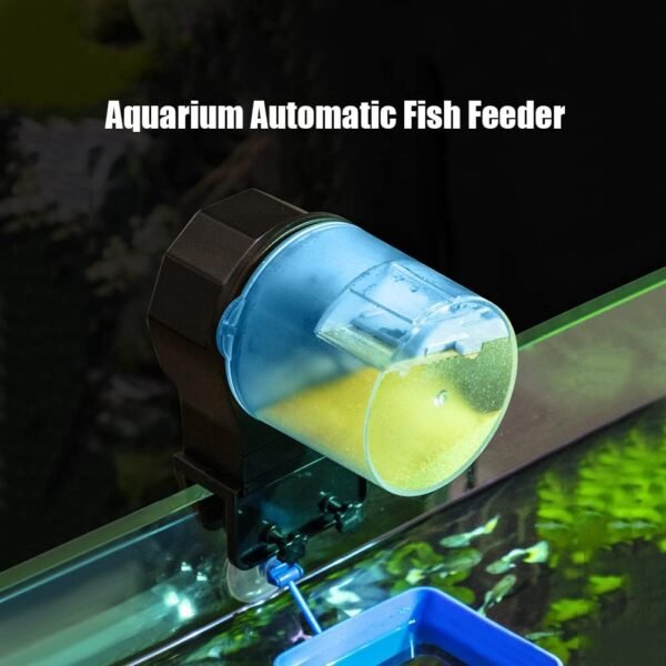 Aquarium Automatic Fish Feeder Fish Tank Timer Feeder Electric Adjustable Fish Food Dispenser Manual/Automatic Feeding - Image 2