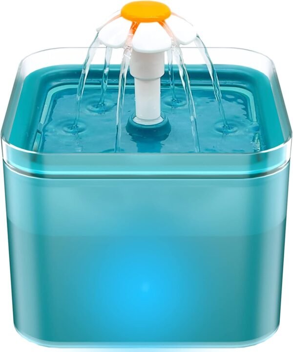 Cat Water Fountain: Cat Fountain - Water Fountains for Cats Indoor - 67oz/2L Cat Fountains for Drinking - Pet Water Fountain - Ultra Silent - Cat Drinking Fountain for Small Dogs -